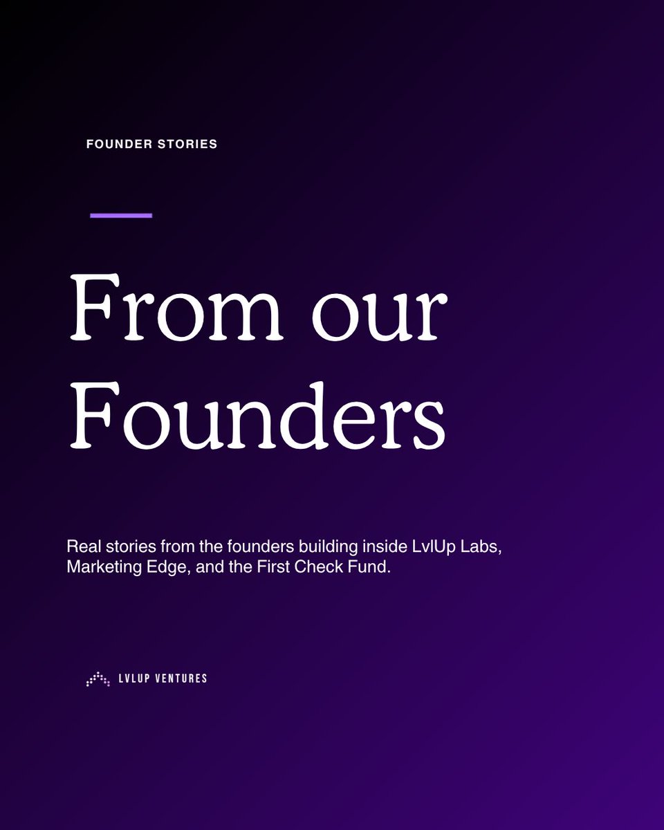 Lvlupvc's tweet photo. Building a company is challenging, and the right support can make a meaningful difference.

At LvlUp, we back founders at every stage—from early ideation to scaling with traction. Engaging directly with the builders in our ecosystem reinforces what matters most: conviction, speed, and community.

We are proud to invest in and support founders who are thinking bigger, moving faster, and bringing their ideas to life.

#Startups #VentureCapital #Founders #Innovation