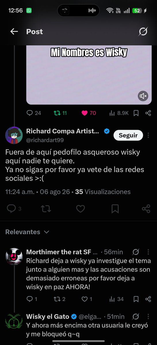 Michael_sdh's tweet photo. Hoy ablaremos de este cobarde que solo se decia a DIFAMAR y no confronta los problemas de frente si ablo de richard el en vez de ablar algo solo da contenido falso a lo pendejo y acosa a wisky lo quiere humillar básicamente mintiendo que es pdf por favor ay que tumbar a este weon https://t.co/yfgatEQMM0