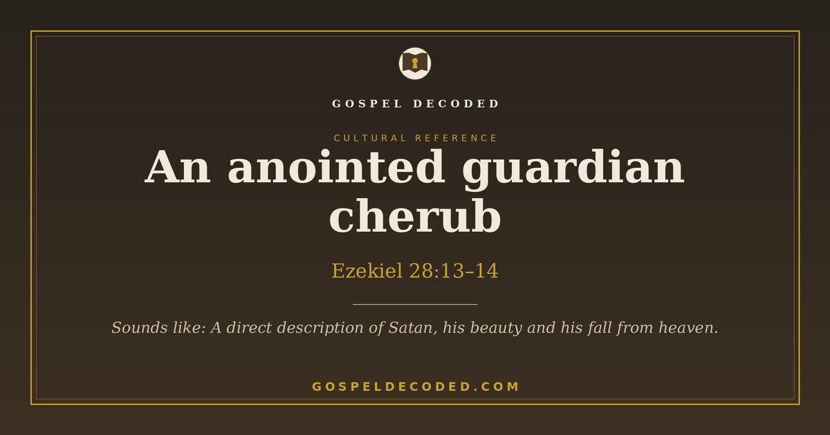 gospel_decoded's tweet photo. “An anointed guardian cherub”
Ezekiel 28:13–14

Sounds like: A direct description of Satan, his beauty and his fall from heaven.

What first-century ears heard: https://t.co/yDw8OH124G https://t.co/cTlgo8S76y