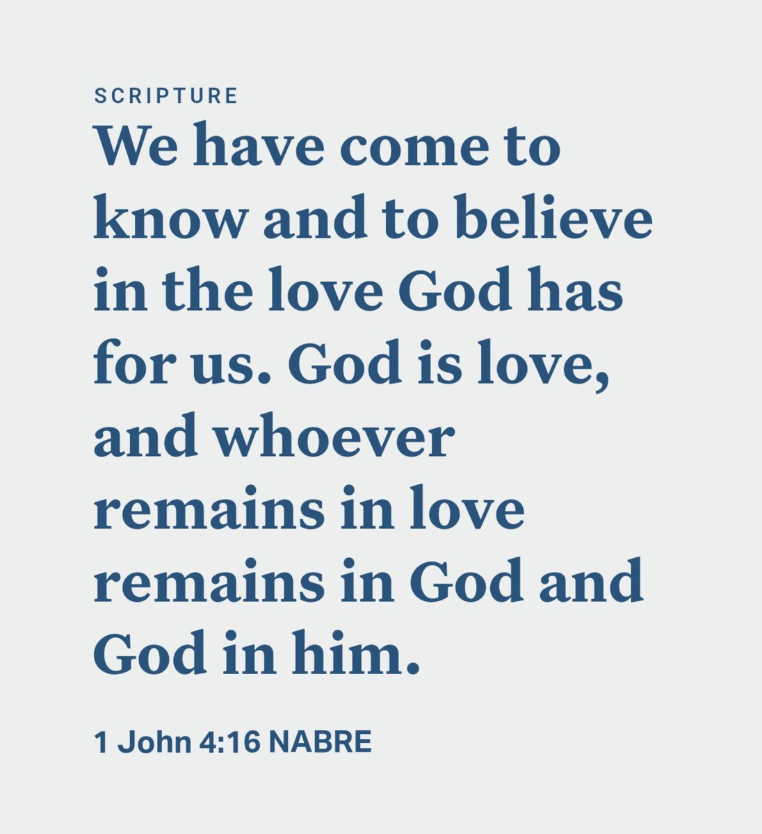 wvcasumbal's tweet photo. https://t.co/gDUsCs1cKc
#YouVersion
#VerseForToday
#GodIsLove
#RemainInLove
#1John4v16 https://t.co/TXuXe8ZG8r