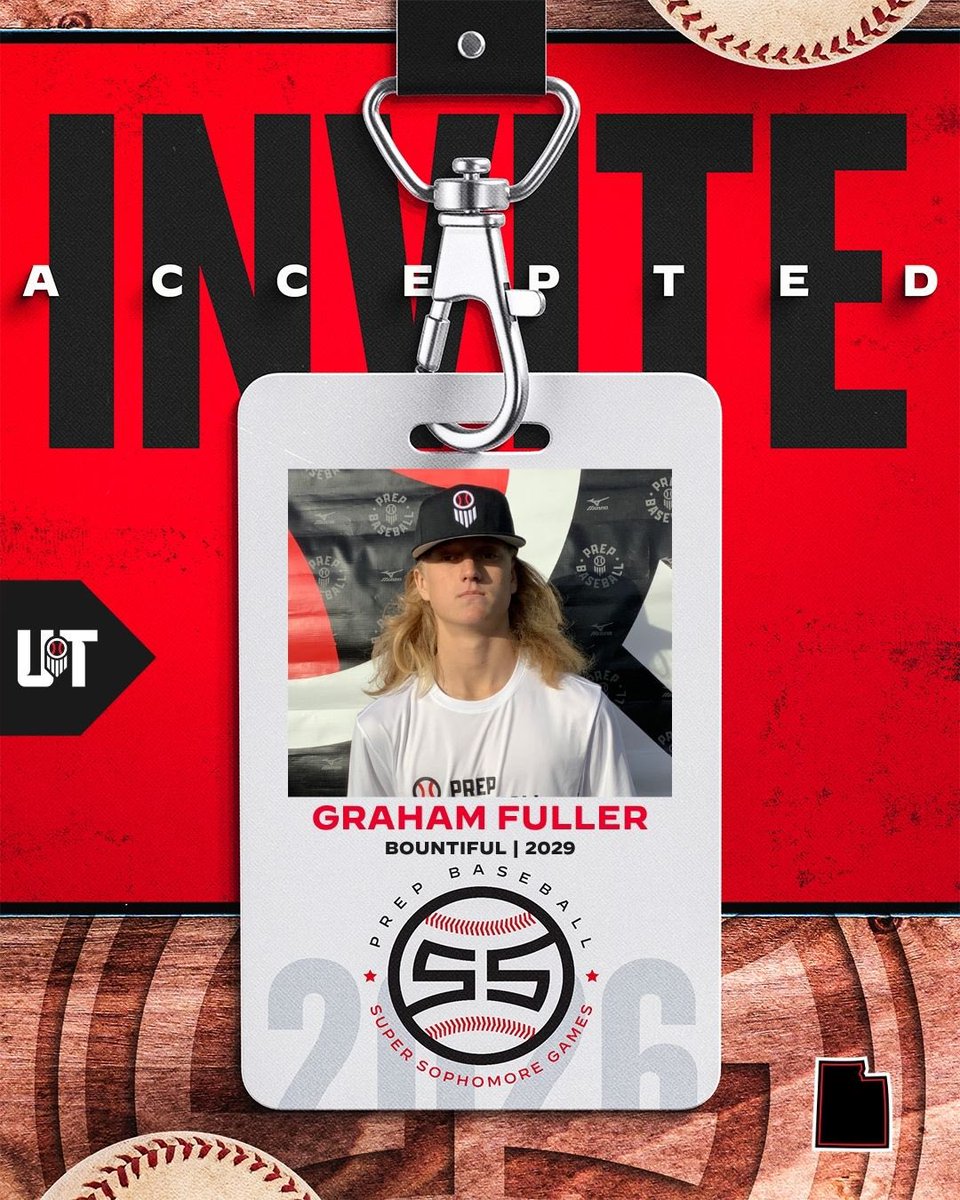 PrepBaseballUT's tweet photo. 𝟮𝟬𝟮𝟲 𝗦𝘂𝗽𝗲𝗿 𝗦𝗼𝗽𝗵. 𝗚𝗮𝗺𝗲𝘀 ✅

’29 Graham Fuller has accepted his invite to the 2026 West Coast Super Sophomore Games at the University of Oregon. #beseen

 Top 5 Catcher in the UT class 🏔️

#WCSSG26 | @prepbaseball https://t.co/xg8E0uT6ZN