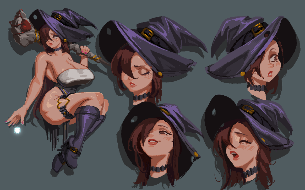 playlustrya's tweet photo. Dragon's Crown has done generational damage to our team's taste in buxom witches. 

Anyway, here's Violyn. https://t.co/GbX2JsKieZ