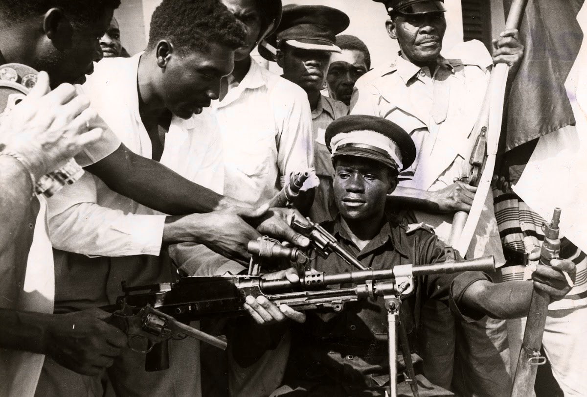 lastresearchx's tweet photo. @Africanistkemte The black revolutionary’s of Nkrumah’s time(1960s) recognize the Arabs were a problem in Africa and planned a revolution against them.

“John okello” pan Africanist and revolutionary leader of Tanzanian revolution,

Today the Arabs of Sudan commit genocide. https://t.co/eTMlee8Qfs