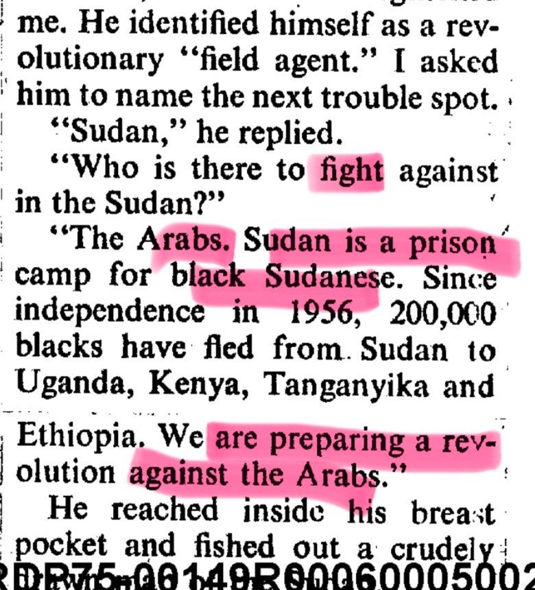 lastresearchx's tweet photo. @Africanistkemte The black revolutionary’s of Nkrumah’s time(1960s) recognize the Arabs were a problem in Africa and planned a revolution against them.

“John okello” pan Africanist and revolutionary leader of Tanzanian revolution,

Today the Arabs of Sudan commit genocide. https://t.co/eTMlee8Qfs