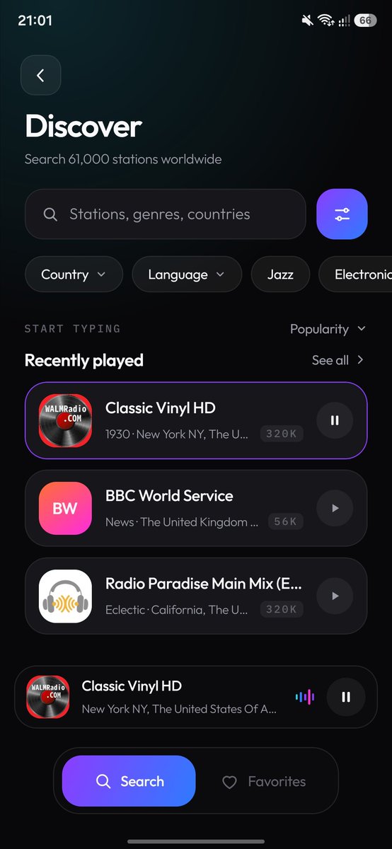 codewithkin's tweet photo. Day 23 of building a SaaS to $1M ARR

Today, my new app Static Wave: an Internet radio player with 45,000 radio stations was approved on the Play store

I marketed it on Reddit again, 3 posts, went viral, 5,000 views cumulative

81 new Android users

I then quickly spent the night fixing bugs / implementing user feedback

Speed is the name of the game