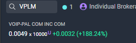 TroyOTC's tweet photo. $VPLM I don't miss! https://t.co/fdi2tf6mAU
