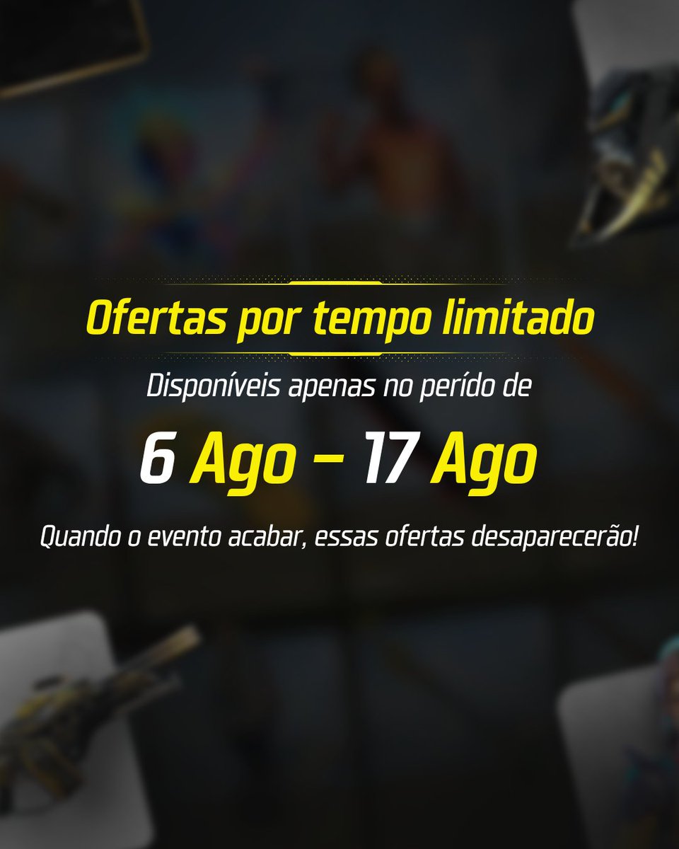 PrimeRushGG's tweet photo. Para descobrir suas ofertas exclusivas é simples:

- Entre em nosso Hub: 
https://t.co/MJJXqX4n4B
- Faça login;
- Descubra suas 5 cartas;
- Aproveite as ofertas!

Lembrando que elas estarão disponíveis apenas entre 6 - 17 de agosto. https://t.co/t00CzyjoND