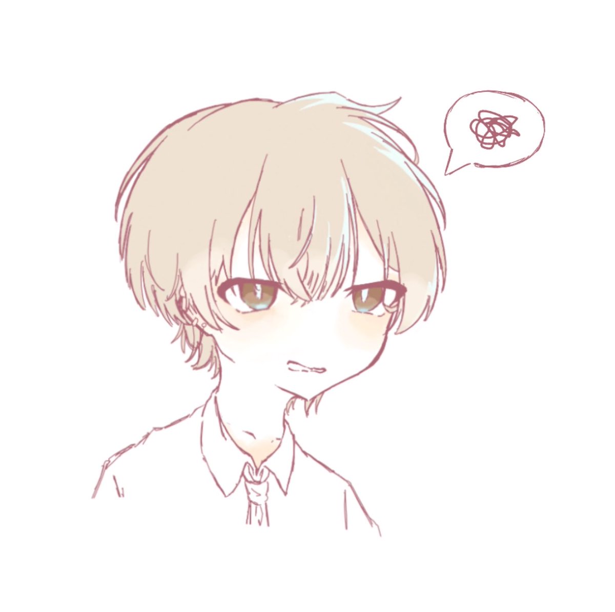 Reizu0704's tweet photo. ただの照れてる子
#イラスト https://t.co/ujpDv3SSyz