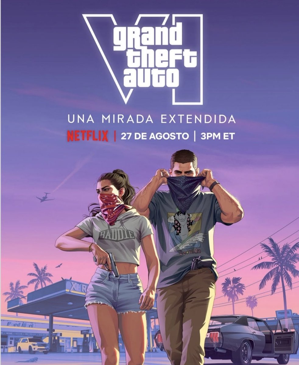 AlundraRuli's tweet photo. Cada vez me está costando más entender a los de #rockstar  con #gtavi 🤔 El 27 de Agosto estrenan trailer pero ojo, EXCLUSIVO para Netflix! Imagino que dicho trailer será lanzado en las demás plataformas días después pero no sé a qué viene esta jugada. https://t.co/ftMAtVvsnP
