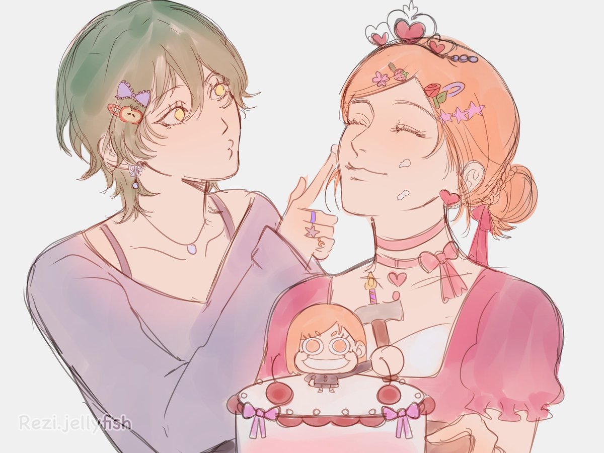 Rezijellyfish0's tweet photo. It’s nobara’s birthday #nobamai https://t.co/ElzISuullb