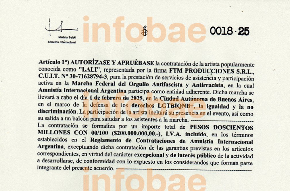 SimCardio's tweet photo. @TTendenciaX Nada nuevo, hace tiempo que Lali se ganó el cariño de Amnistía y es la que más cobra de la ONG de Reino Unido. https://t.co/k2sIg4M89A
