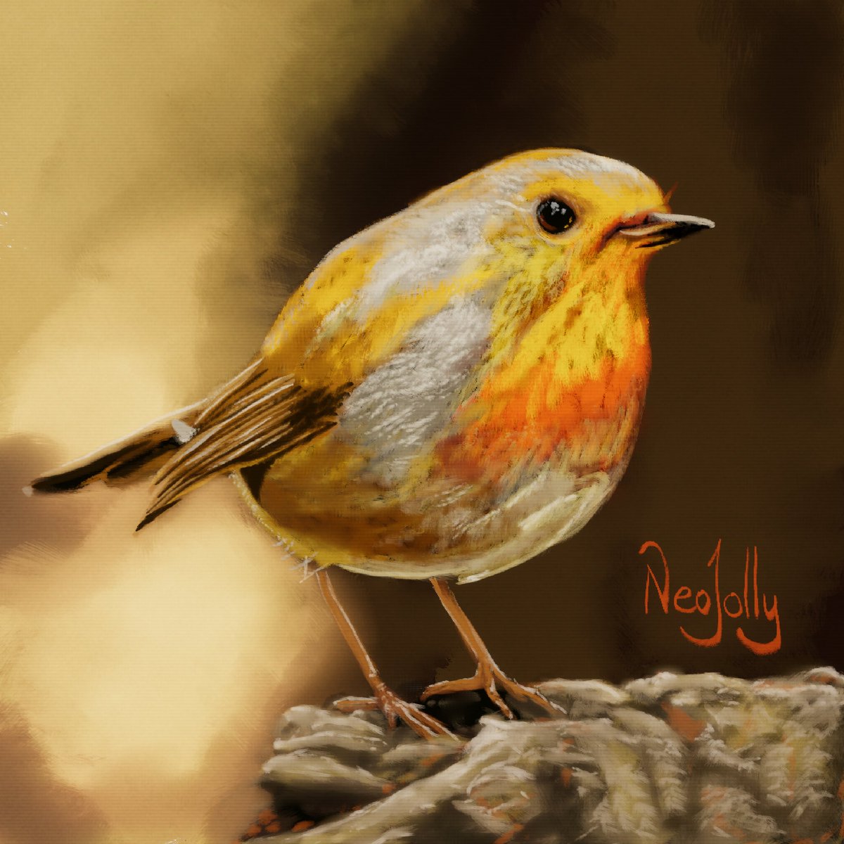 neojolly_vr's tweet photo. I have been so focused on VRChat World building I forget to post my paintings. This VR painting from several days ago is a European Robin inspired by a photo from Bill Hinton π° #VRChat #daPens #Painting https://t.co/KYkf5dRjcz