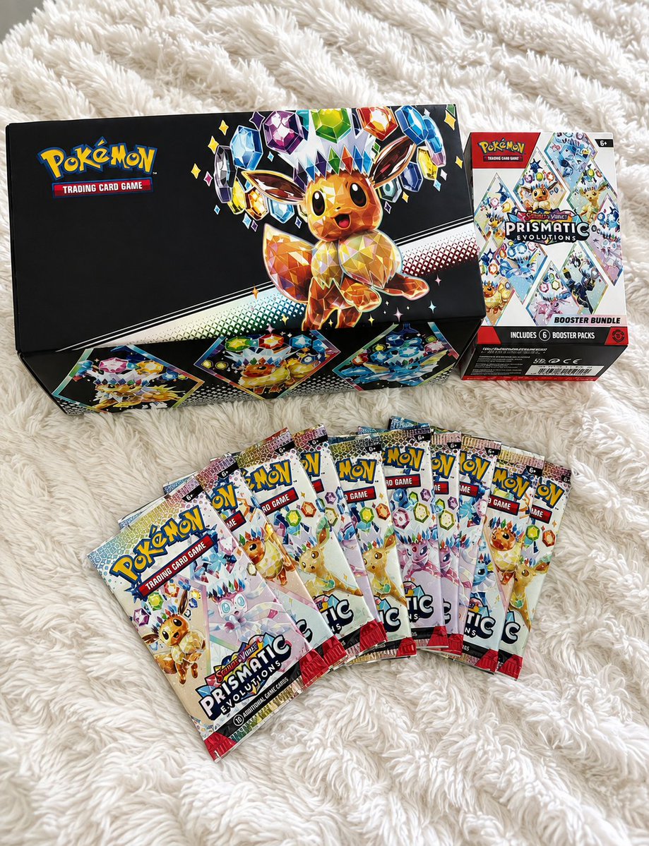David__Pulls's tweet photo. Giveaway Time 🚨🚨

Nothing beats the feeling of opening fresh Pokémon packs. 

I’m giving these Prismatic Evolutions packs to one lucky Pokémon fan. 

Like, RT, comment your favorite Pokémon &amp; follow to enter.

One winner takes them all home. 🍀
Good luck! https://t.co/IE2LnWDb93