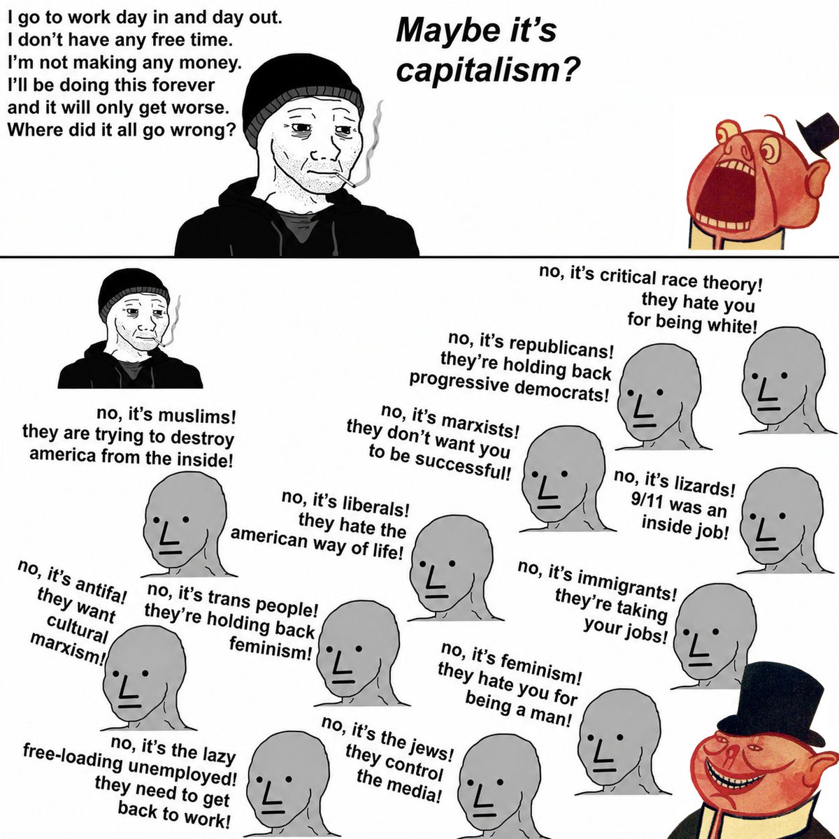 leftypol_org's tweet photo. distractions from class war https://t.co/lfnYcFOEkg