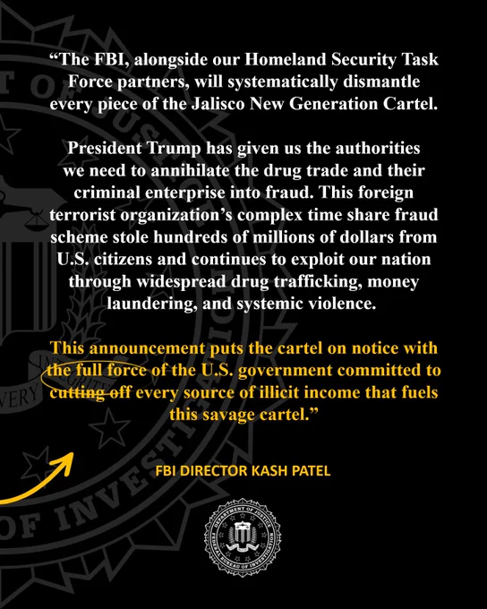 Quote from FBI Director Kash Patel 