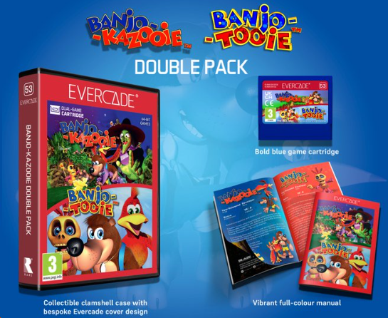 atisal's tweet photo. Banjo-Kazooie Double Pack de @PLAION_ES y @evercaderetro llegará a #Evercade el 30 de octubre.
Incluye #BanjoKazooie y #BanjoTooie con optimizaciones para Evercade, controles analógicos y digitales, menús mejorados y características de usabilidad.
https://t.co/wnzLuGV9lK https://t.co/ieJhvFsQGh