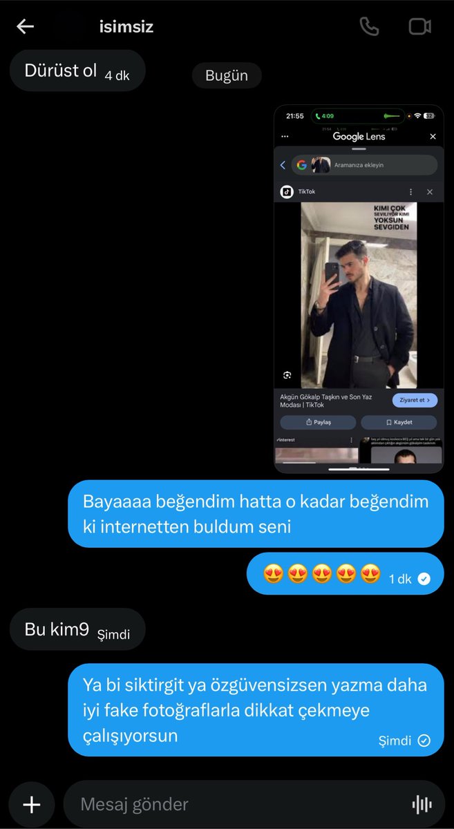 yarra_ye's tweet photo. Karşınızda 27 yaşında üst düzey farkındalığa sahip bir insan var. O yüzden attığınız her mesajda ne olduğunuzu görüyorum. Ona göre yazın yani :D https://t.co/JylQyYaKde