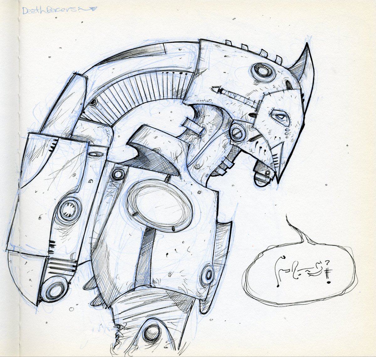pecks13's tweet photo. ‘Sketchbook Series’
Page Nine from my old sketchbook, ‘SF’. 
Pencils and inks on paper.
Wishing you all a lovely day.

#sketchbookart #sketching #characterdesign #pencildrawing #pendrawing https://t.co/LPYSqjHk7h