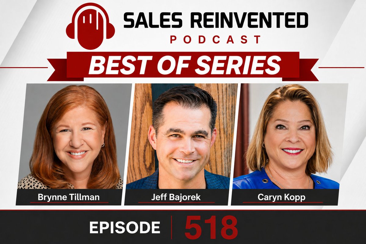 salesreinvented's tweet photo. We're back on X! 👋

🎙️ Building Connections that Convert https://t.co/QcUPdMFDPF

Paul Watts shares the best Prospecting Do's &amp; Don'ts and key takeaway stories from Brynne Tillman, Jeff Bajorek &amp; Caryn Kopp.

Best Of Series | Sponsored by Base Over Apex
#SalesReinvented https://t.co/3CED395y4A