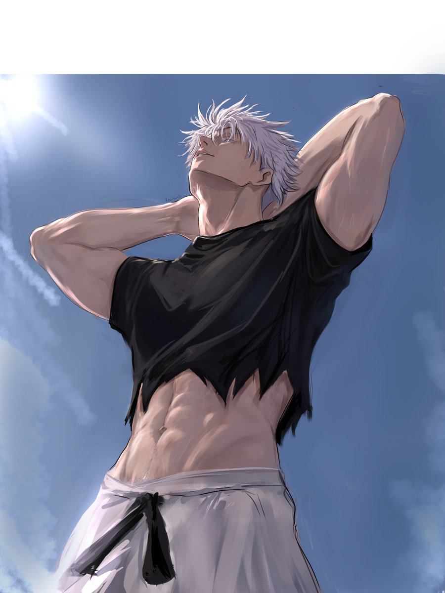 levitonin's tweet photo. Without scar version  #gojo https://t.co/nVfBkYYVcD