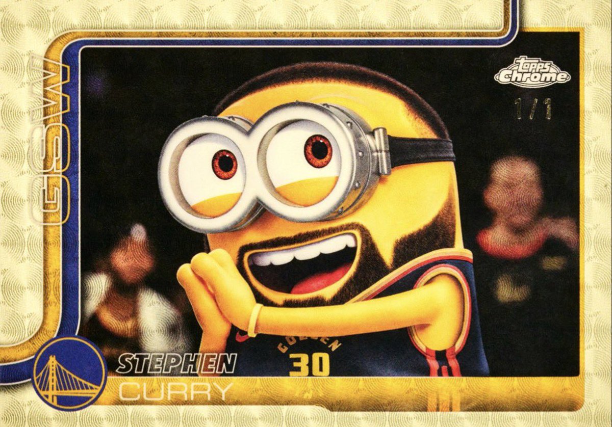 JC_colleccoast's tweet photo. I am pleased to share that I have been ✅ Marked Safe from Minionfractors in my Topps Chrome boxes. 😅 #toppschrome  #thehobby https://t.co/Wu4jEDeyHB