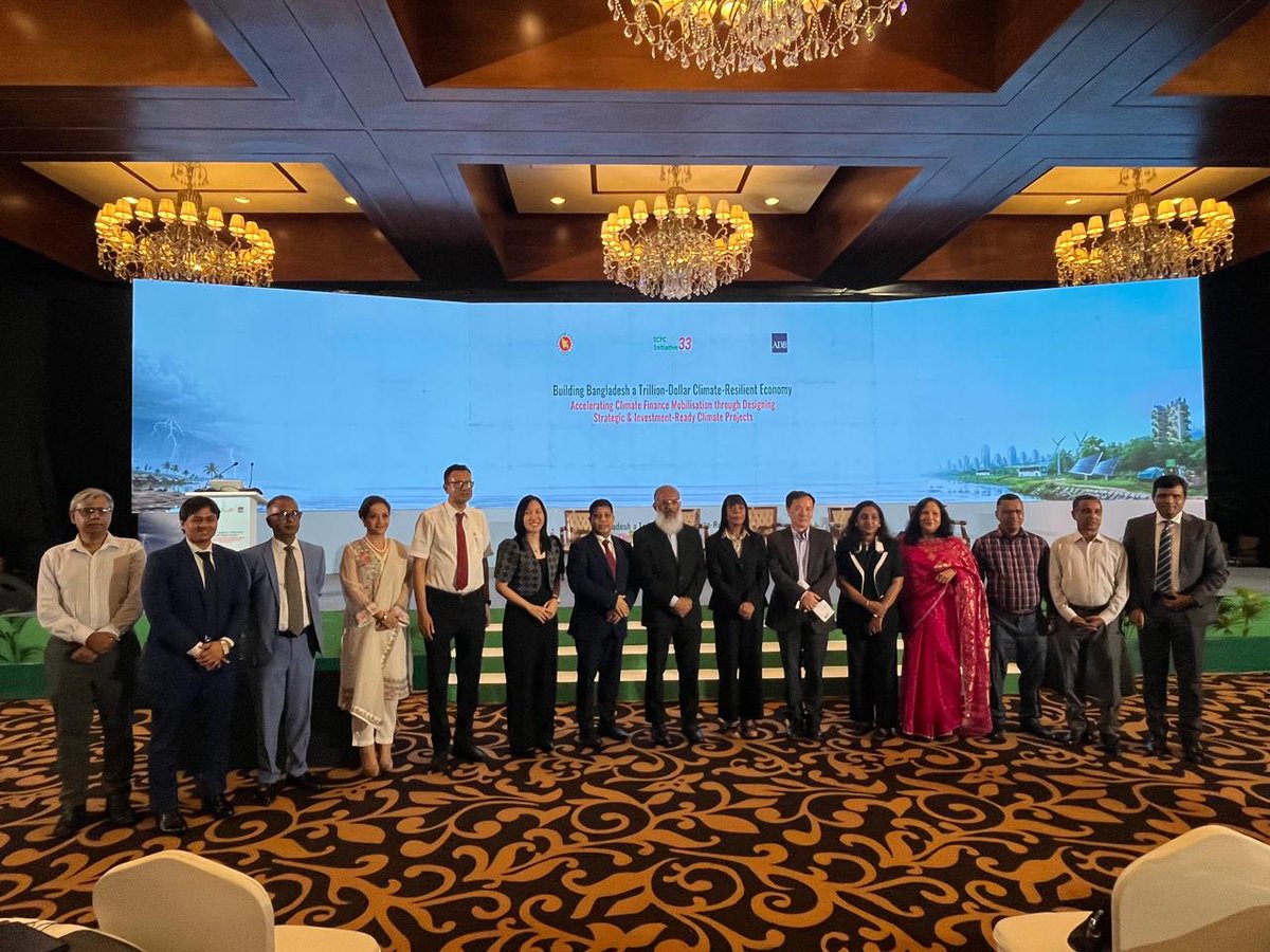 CarolFloreUN's tweet photo. Climate ambition must be matched by #ClimateInvestment. #Bangladesh has the vision, policies &amp; leadership, now the priority is to turn bold climate commitments into bankable projects that unlock finance for resilience, sustainable growth &amp; the communities most at risk. #SDGs https://t.co/pdJkSTNAx8