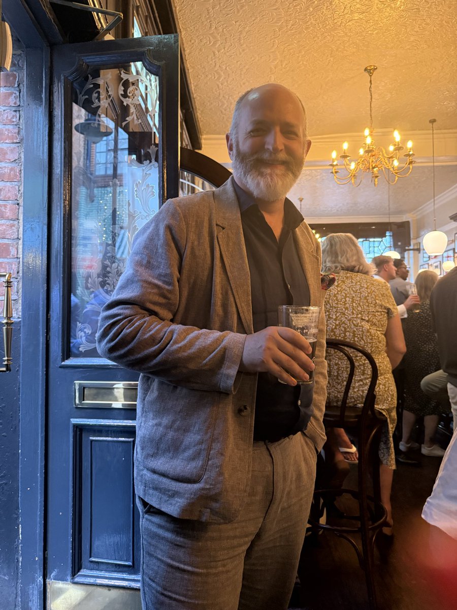 VoteTimBarnes's tweet photo. Here I am. In a pub. Standing. As is the way. https://t.co/3kYrieDzsn