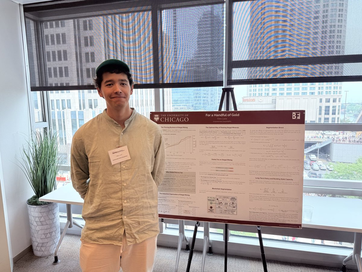 MFRProgram's tweet photo. Our final poster presentations include Elies Lucio (Université Paris Dauphine), @ricciardi_a_ec (Ohio State), Neel Shah (Columbia), and Tianping Wu (UBC). #MFRSummerSession #MacroFinance #EconTwitter https://t.co/kAWRAaJZKX