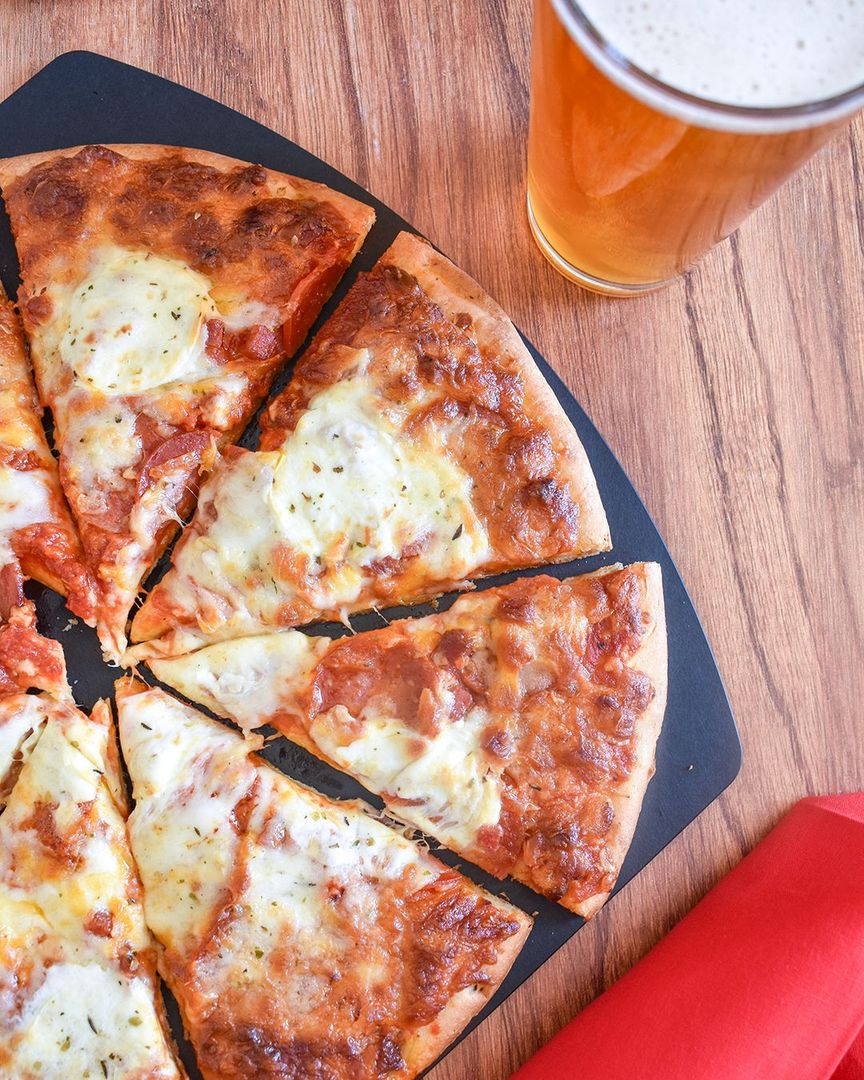 pepspizzaco's tweet photo. IPA in one hand. Double Pepperoni Doppelbock in the other. That's how you celebrate National IPA Day the right way. Cheers!🍺
#pizzaandbeer #IPAday https://t.co/7w1qEA2t0W