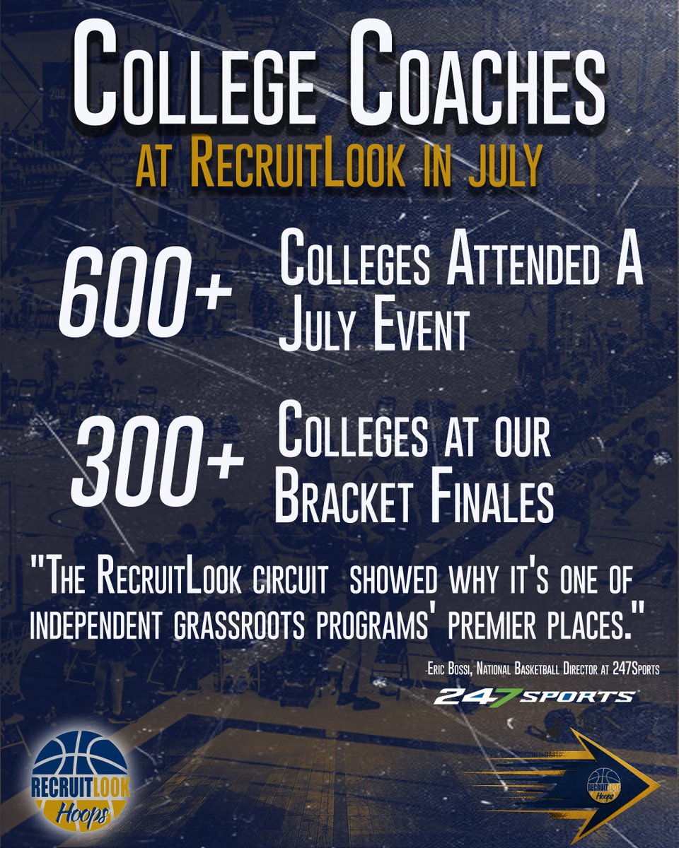 RL_Hoops's tweet photo. July 2026 Recap on RecruitLook Hoops Circuit!

It was an unbelievable month! #RLHoops 

Images of Colleges: https://t.co/ZPB2nYCqMk
2027 HS Circuit Application: https://t.co/UnnuJziuct https://t.co/wVWkcFA1aF