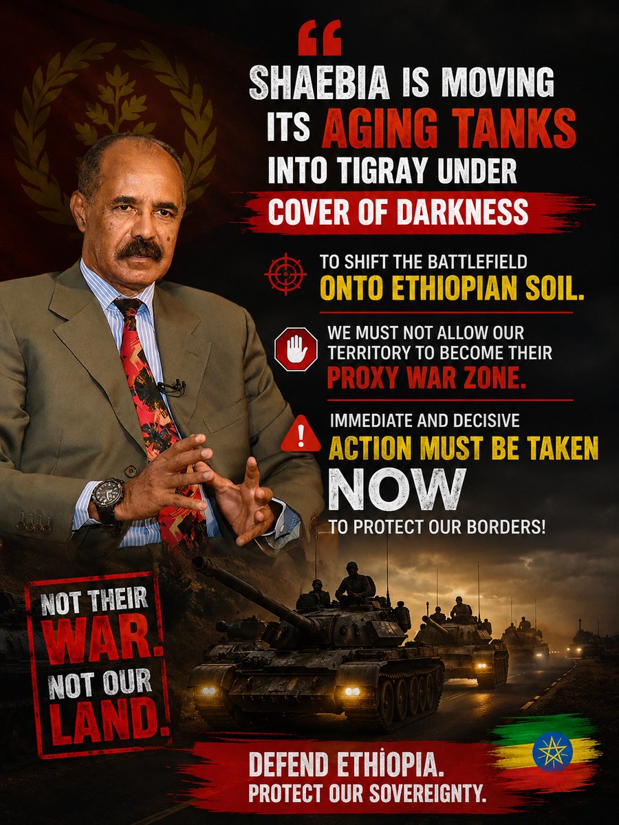 KeneniHirk59701's tweet photo. Moving heavy armor into Tigray under the cloak of night only ensures further destruction for the region. The people of Tigray deserve peace, not being used as a shield. Action must be taken to neutralize this threat once and for all.
#ProtectTigray #PeaceForEthiopia #HornOfAfrica https://t.co/fEP5qLQuwp