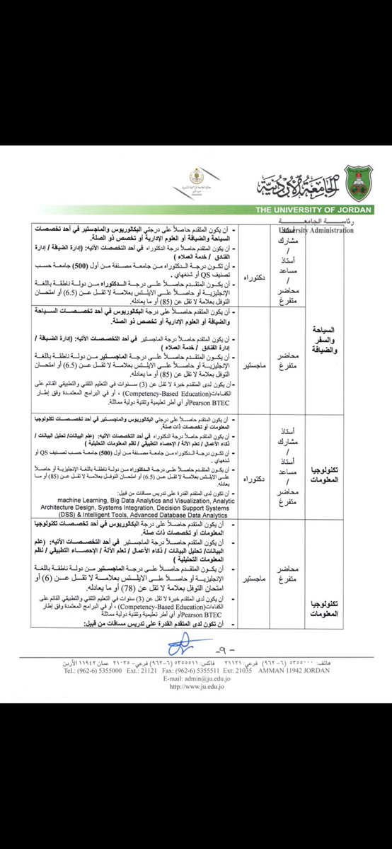 sajazghoul1's tweet photo. #jobs #vacancies #job_vacancy #hiring
#خلينا_نساعد_بعض #job #vacancy #الاردن #jordan #jordanian #jobs #vacancies #وظائف #وظيفة https://t.co/sXvMgD5kay