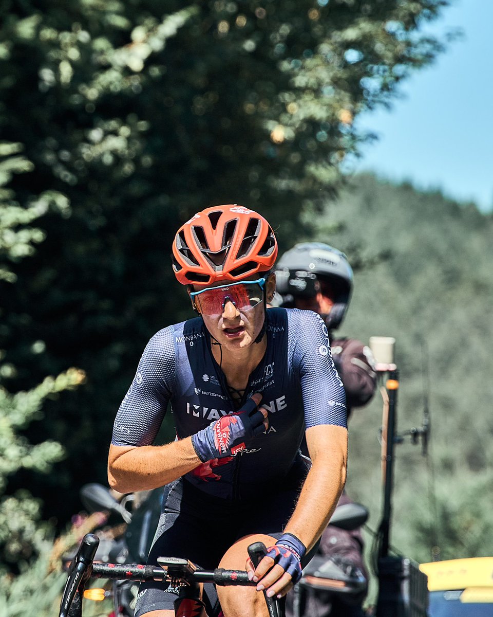 MayenneCycling's tweet photo. Le Tour de France Femmes - étape 6 🚴‍♀️

Les coureuses de Mayenne Monbana My Pie poursuivent leurs efforts 💪
L'équipe est toujours au complet, malgré les difficultés d'une épreuve si exigeante que le Tour 👏👏

#MayenneProCycling #MayenneMonbanaMyPie #TDFF2026 #WatchTheFemmes https://t.co/s51N4mMLVL