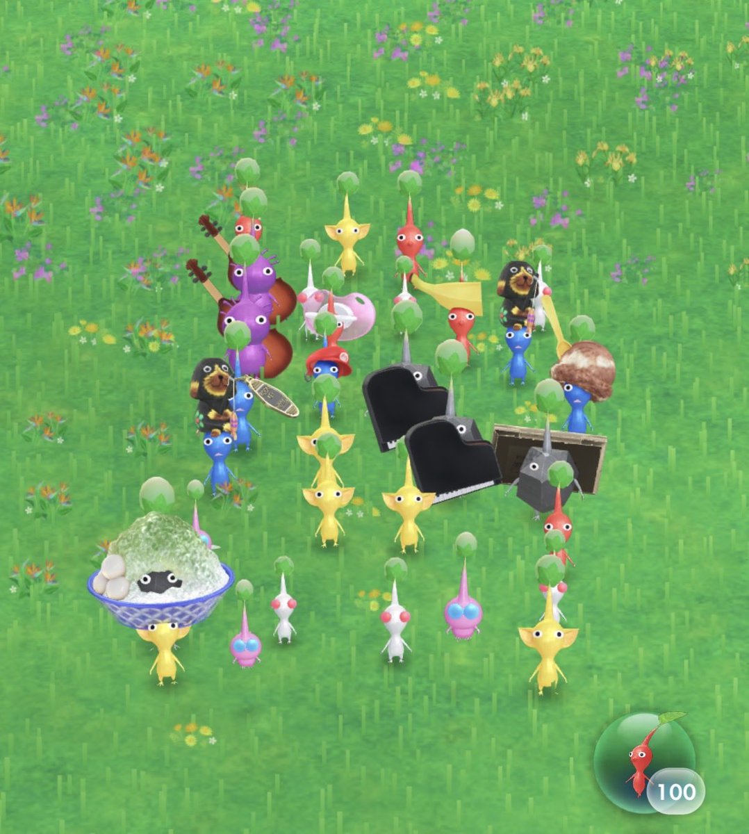 glassfrag's tweet photo. @_Bloopin it’s a pikmin themed walking game! your steps count towards growing pikmin that you can feed, “pluck” petals from, send to battle, etc. they also have monthly events and quests to work towards via all those things! https://t.co/mSZVpD9UaI