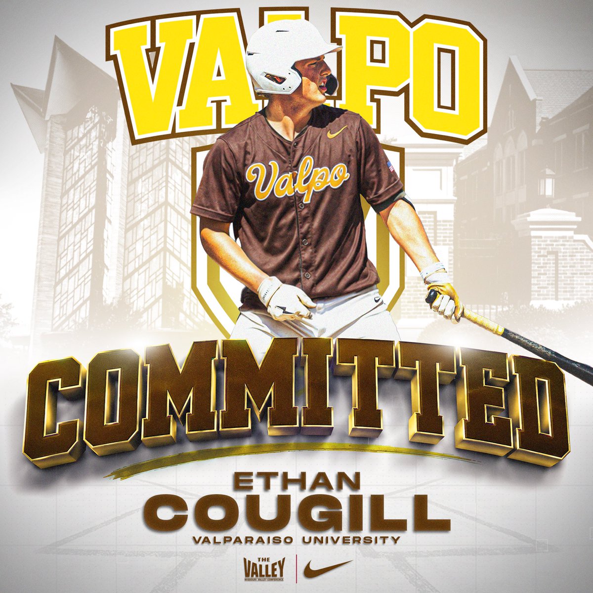 EthanCougill27's tweet photo. Excited to announce my commitment to Valparaiso University! Grateful for my parents, coaches, and teammates who have helped me along the way!💛🤎 https://t.co/M53tZgRjO0