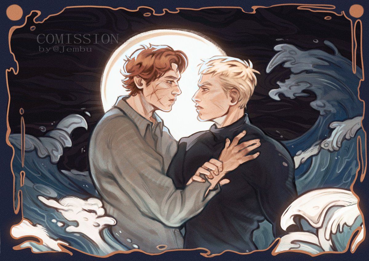 Jembuartist's tweet photo. Moody comm with the boys from #aftg 🌊 https://t.co/ZhaPswISRx