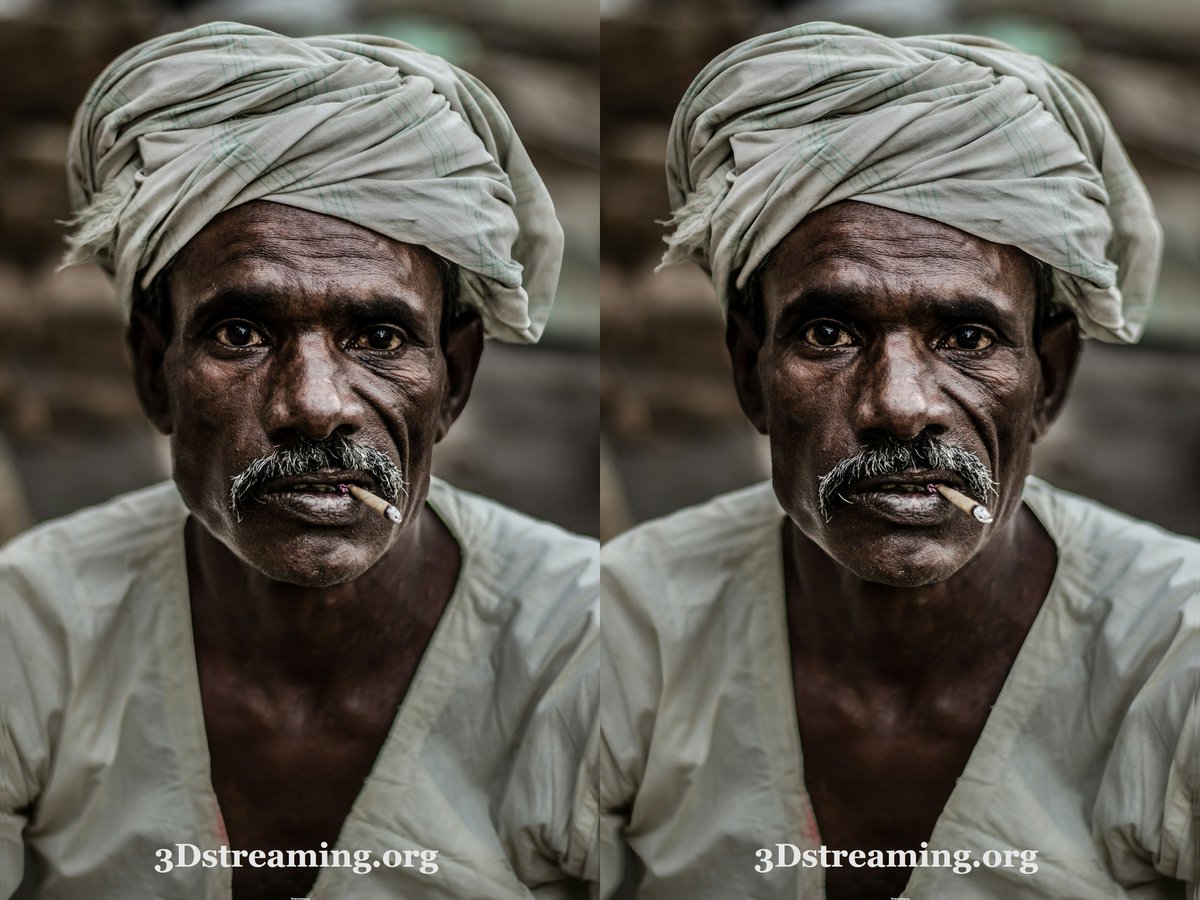 3DstreamingIT's tweet photo. OLD MAN with cigarette in 3D
- Parallel Viewing (img1)
- Cross-Eyed Viewing (img2)
- 2D - source portrait: https://t.co/jwiZ2AZhvn 2Dto3D by NQT for https://t.co/Nhs0qpgaxE (OO)
#Anaglyph #Stereoscopic #stereoscopy #3Ds #s3D #spmaker by @spmaker @STEREOCLUB
#AI NQT78 method https://t.co/gfZ7M7pxny