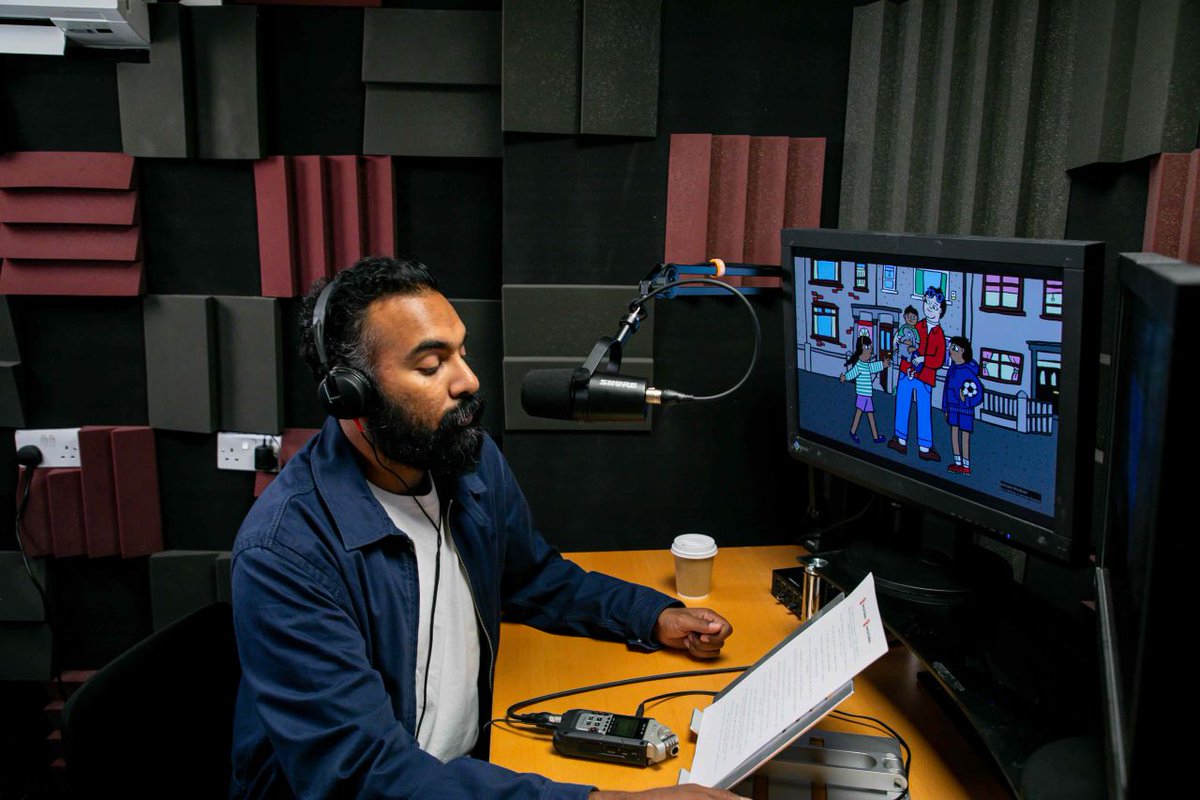 savechildrenuk's tweet photo. Fresh off the back of starring in @odysseymovie, we are excited to announce that the incredible Himesh Patel is narrating our new animated short film called Elephant In The Room. 🐘

A massive thank you to Himesh for his support. 🫶

Keep an eye out for the film when it drops across all of our social media channels tomorrow! 👀

#ElephantInTheRoom #Animation #Poverty #SummerHolidays