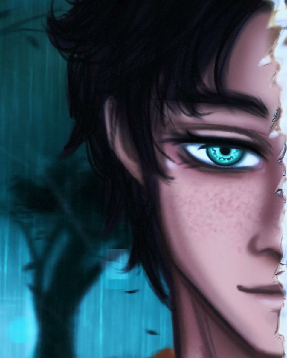 denjiwaves's tweet photo. Drew Percy Jackson &amp; Jason Grace from that Eidolon possession scene in Mark of Athena BUT I FORGOT he gets his glasses two books later so ignore that TT 👍 https://t.co/UckcdoYfSe