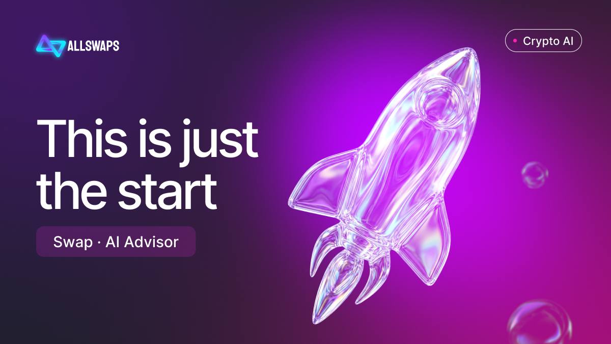 allswapscom's tweet photo. This is not the finish — this is the start.

The NFT airdrop is our way of thanking those who supported AllSwaps from the beginning. But we’re moving forward, and there’s more to come.

🔄 Swap — an aggregator that finds the best rates across exchanges. One interface instead of many, and we never hold your funds.

🤖 AI Advisor — monitors the market 24/7 and highlights what matters: what happened, why it affects your coins, and what to consider.

Use the platform, follow the channel — new activities are ahead, and active community members will benefit the most.

Stay tuned 👀