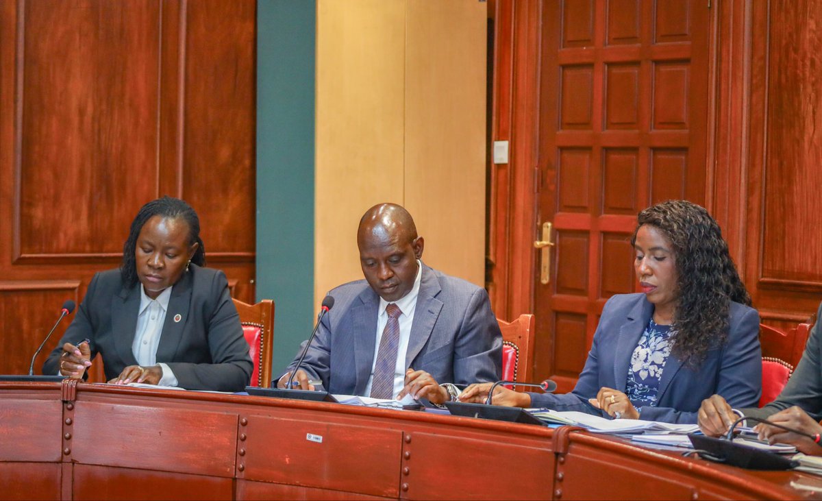 _BasicEdu's tweet photo. PS for @_BasicEdu, John Ololtuaa @ololtuaa, alongside PSs Dr. Beatrice Inyangala (Higher Education) &amp; Dr. Esther Muoria (TVET), as well as officials from @EduMinKenya, appeared before the National Assembly Departmental Committee on Education to present the Education Reforms Bill. https://t.co/KQumeuiuw3