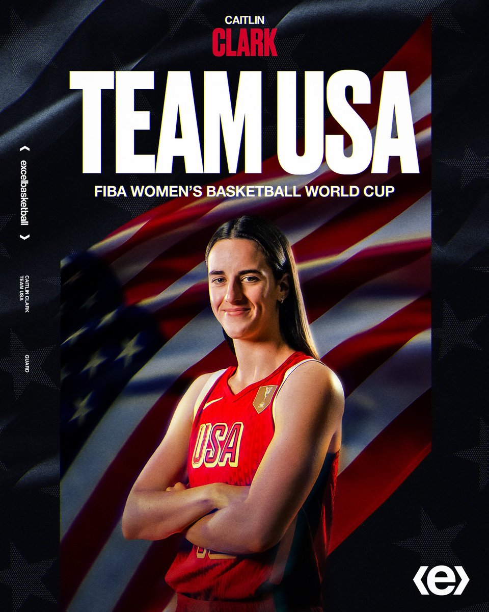 excelbasketball's tweet photo. Heading to Germany ✈️ Congratulations @CaitlinClark22 on being selected to represent Team USA at the FIBA Women’s Basketball World Cup 🇺🇸 #exceling https://t.co/5Nu1Yq31ip