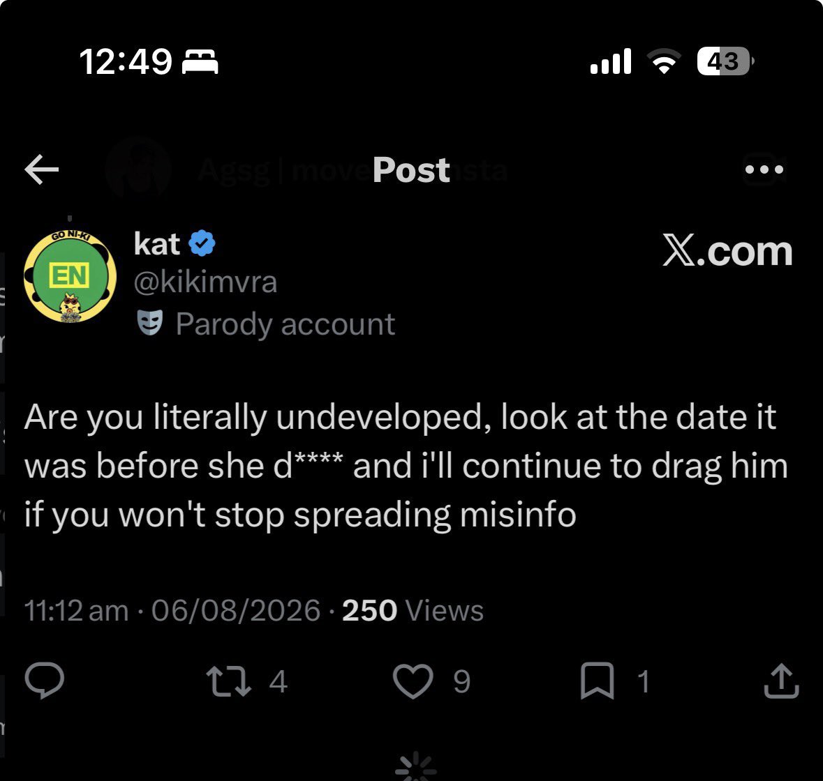urmumstankfanny's tweet photo. since kat wants to act innocent this is a thread of just some of the weird shit kat @/ kikimvra https://t.co/rNZ8mgGs1D