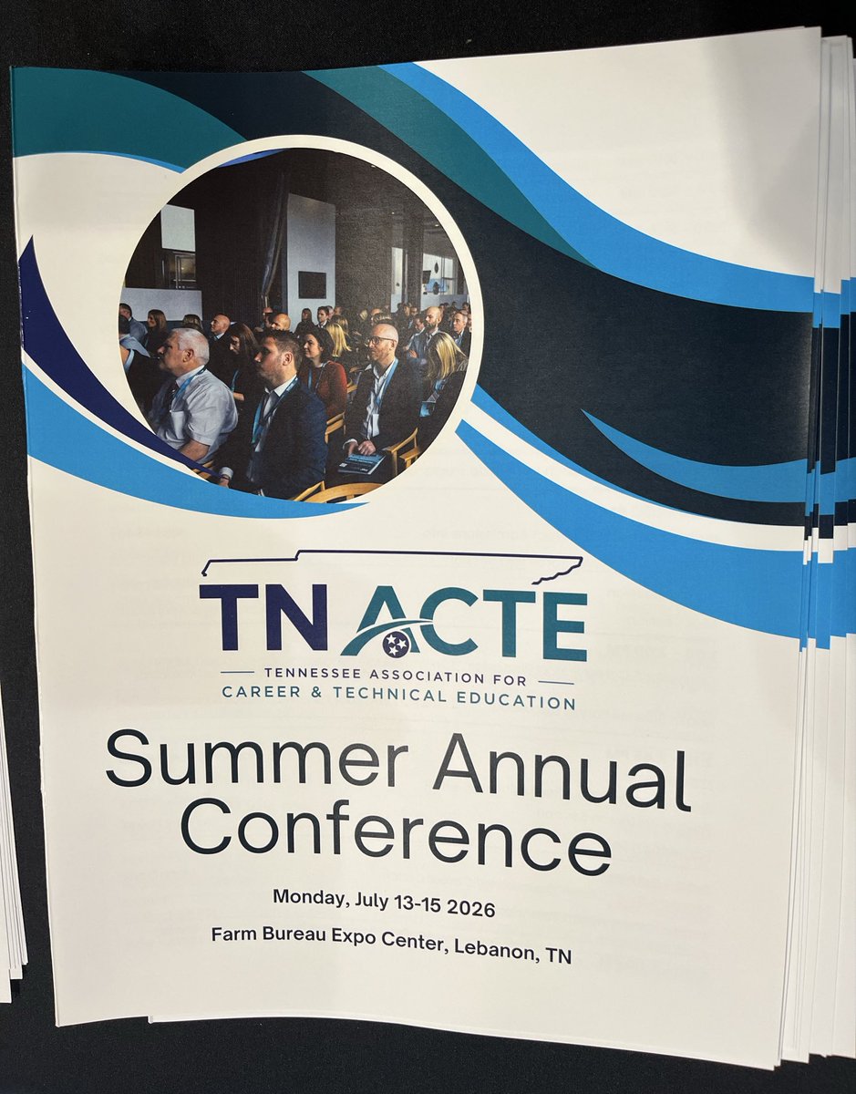 UllaCarr's tweet photo. TNACTE hosted the CTE Conference, formerly known as CTE Institute, July 13-15. I was happy to help welcome CTE instructors from all over the state. Sessions spanned several clusters, WBL, PBL, many vendor sessions, and TNACTE’s Awards. https://t.co/8eYgZ6VsYJ