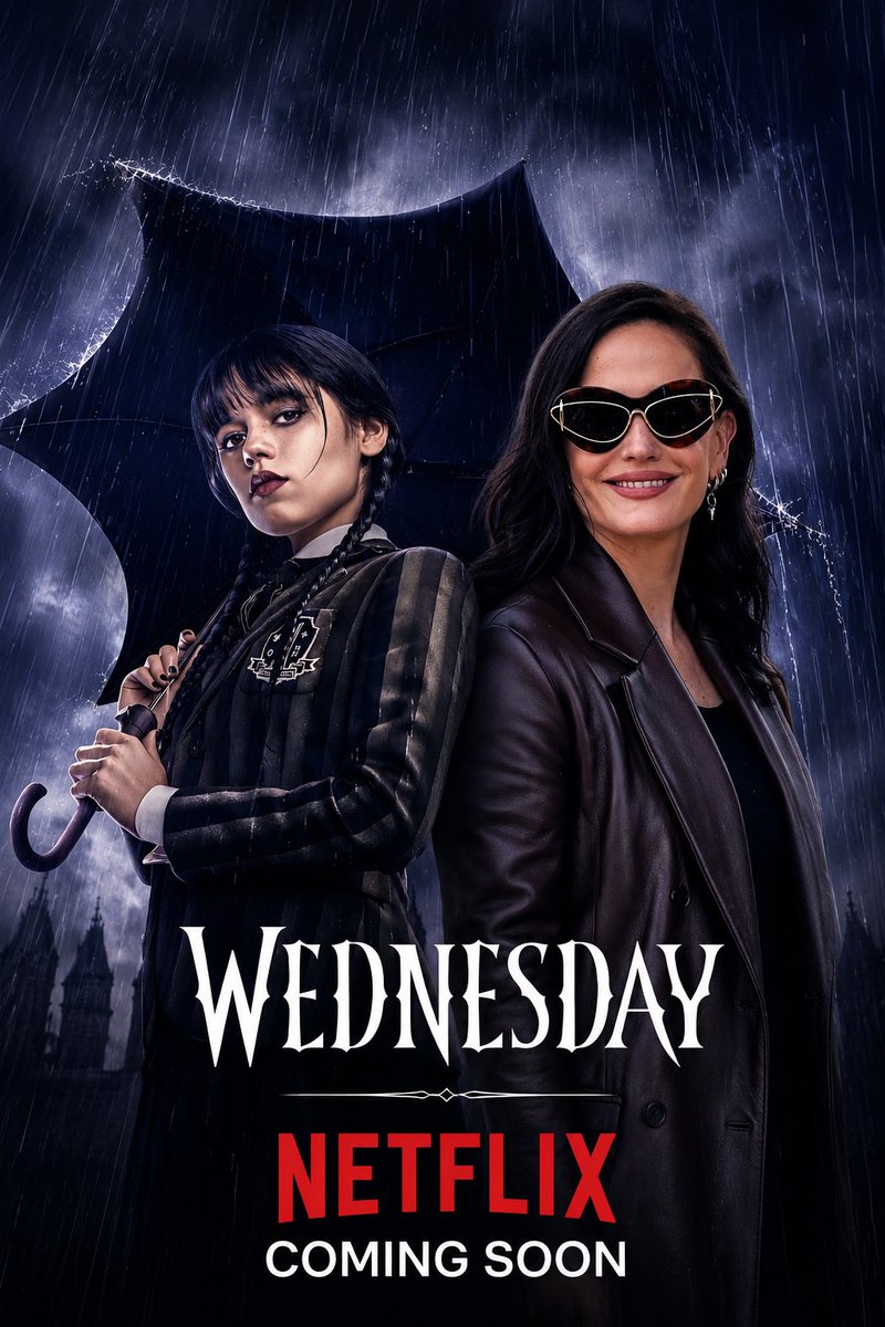 evagreenfanweb's tweet photo. Every mystery needs a legend. Eva Green. Wednesday Season 3. Coming Soon. 🖤 https://t.co/jVzjS9NByP