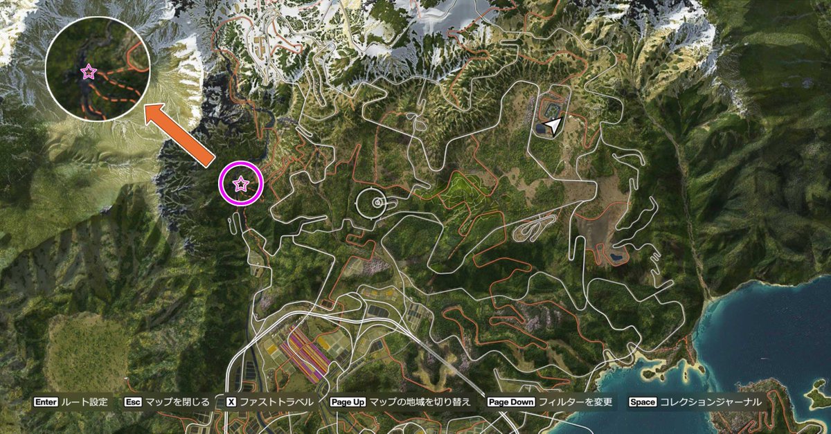 bad_carrot's tweet photo. 【Forza Horizon 6】2026/08/07

【宝探し／高城地域】ですわ！

はい、場所はこちらですの！

今回は勢い余って、撮影する前に壊してしまいましたわ……。
#ForzaHorizon6 #FH6 https://t.co/P7SuVSGZGh