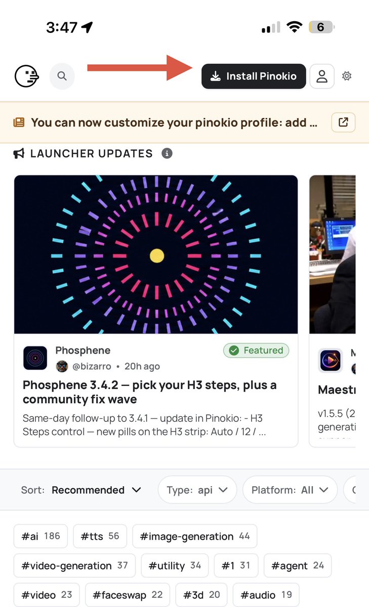 0xAdesola's tweet photo. Go to: https://t.co/87OCjTCX4P

Install pinokio

Choose model to
Install 

Done https://t.co/eRSUd5NYE3