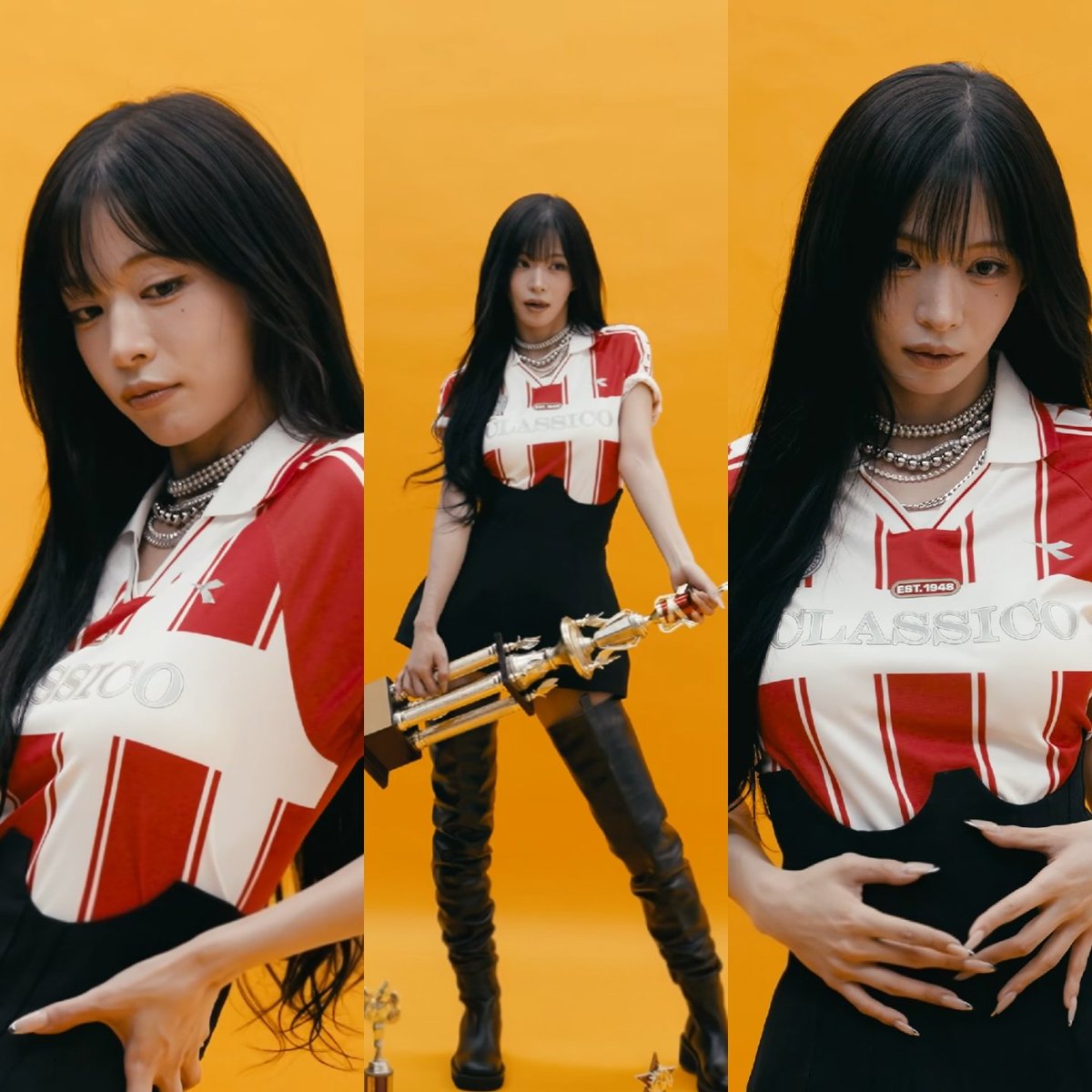 chaengmorning's tweet photo. ✨🎸🤘
#이채영 https://t.co/bVlolNc1MK