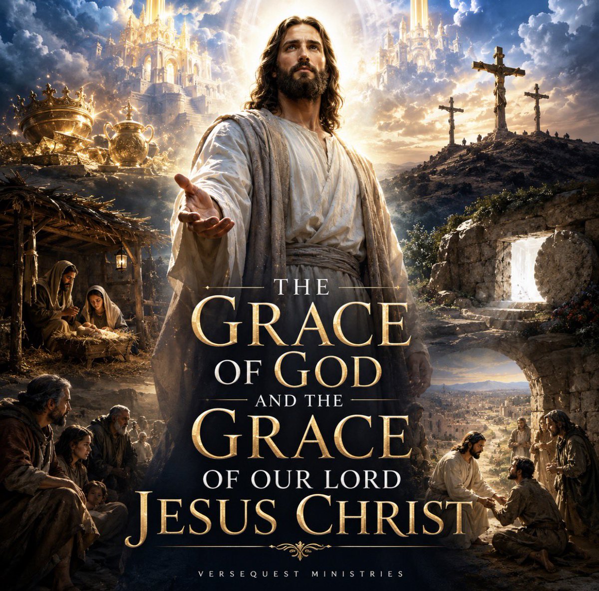 TNTJohn1717's tweet photo. The Grace of God and the Grace of Our Lord Jesus Christ

Key Passage

“For ye know the grace of our Lord Jesus Christ, that, though he was rich, yet for your sakes he became poor, that ye through his poverty might be rich.” — 2 Corinthians 8:9

Introduction

The Bible’s doctrine of grace is often reduced to a definition small enough to fit on the back of a church bulletin: “unmerited favor.” That definition is not wrong, but it is about as complete as describing the Atlantic Ocean as a damp place. Grace is certainly favor that man did not earn, deserve, purchase, negotiate, inherit, or manufacture, but the Scriptures carry the subject much farther than that. Grace is the disposition of God toward the undeserving, the purpose of God in saving the condemned, the power of God working through the weak, the generosity of God enriching the poor, and the glory of God displayed through Jesus Christ. Grace is not God becoming careless about sin. Grace is God dealing with sin so completely at Calvary that He can save the sinner freely without compromising one grain of His holiness. Grace is not divine sentimentality, and it is not God looking the other way while men trample through His commandments with muddy boots. Grace looked sin directly in the face, judged it in the body of Jesus Christ, buried the old sinner’s hope of self-righteousness, and opened the door of salvation without asking the bankrupt sinner to pay a bill that had already been settled in blood. When the Bible says, “the grace of God,” it is not speaking of a weak emotion in heaven. It is speaking of the mighty movement of God toward men who had neither the strength to reach Him nor the goodness to deserve Him.

The expression “the grace of” appears in several forms throughout the King James Bible, and every form adds another window to the same house of truth. We read of “the grace of God,” “the grace of the Lord Jesus Christ,” “the grace of our Lord Jesus Christ,” “the grace of Christ,” “the gospel of the grace of God,” “the dispensation of the grace of God,” “the gift of the grace of God,” “the manifold grace of God,” “the true grace of God,” and even “the grace of life.” These are not careless variations thrown onto the page by religious writers searching for new phrases. The Holy Ghost chose the words. Each expression reveals something about grace’s source, manifestation, operation, message, administration, abundance, truth, and result. The grace is God’s because it originates in God. It is the grace of Jesus Christ because God’s grace is embodied, revealed, purchased, and administered through the Lord Jesus Christ. It is the gospel of grace because grace has good news to proclaim. It is a dispensation of grace because God has committed a particular stewardship and revelation to the apostle Paul for us Gentiles. It is manifold grace because it does more than one thing. It is true grace because false teachers have always manufactured counterfeits. It is the grace of life because every breath, every spiritual blessing, and every promise of eternal life rests upon the undeserved goodness of God.

The great controlling verse is 2 Corinthians 8:9: “For ye know the grace of our Lord Jesus Christ, that, though he was rich, yet for your sakes he became poor, that ye through his poverty might be rich.” That verse gives grace a face, a name, a journey, and a sacrifice. Grace was rich. Grace became poor. Grace acted “for your sakes.” Grace entered poverty so that the poor might become rich. Paul does not merely tell us that Jesus taught grace, preached grace, or distributed grace. He describes the humiliation and sacrifice of Jesus Christ as “the grace of our Lord Jesus Christ.” Grace came down. Grace left the worship of angels for the suspicion of men. Grace exchanged the throne room for a manger, the praises of heaven for the curses of sinners, and the riches of glory for the nakedness of a Roman cross. The story of grace is therefore the story of God
