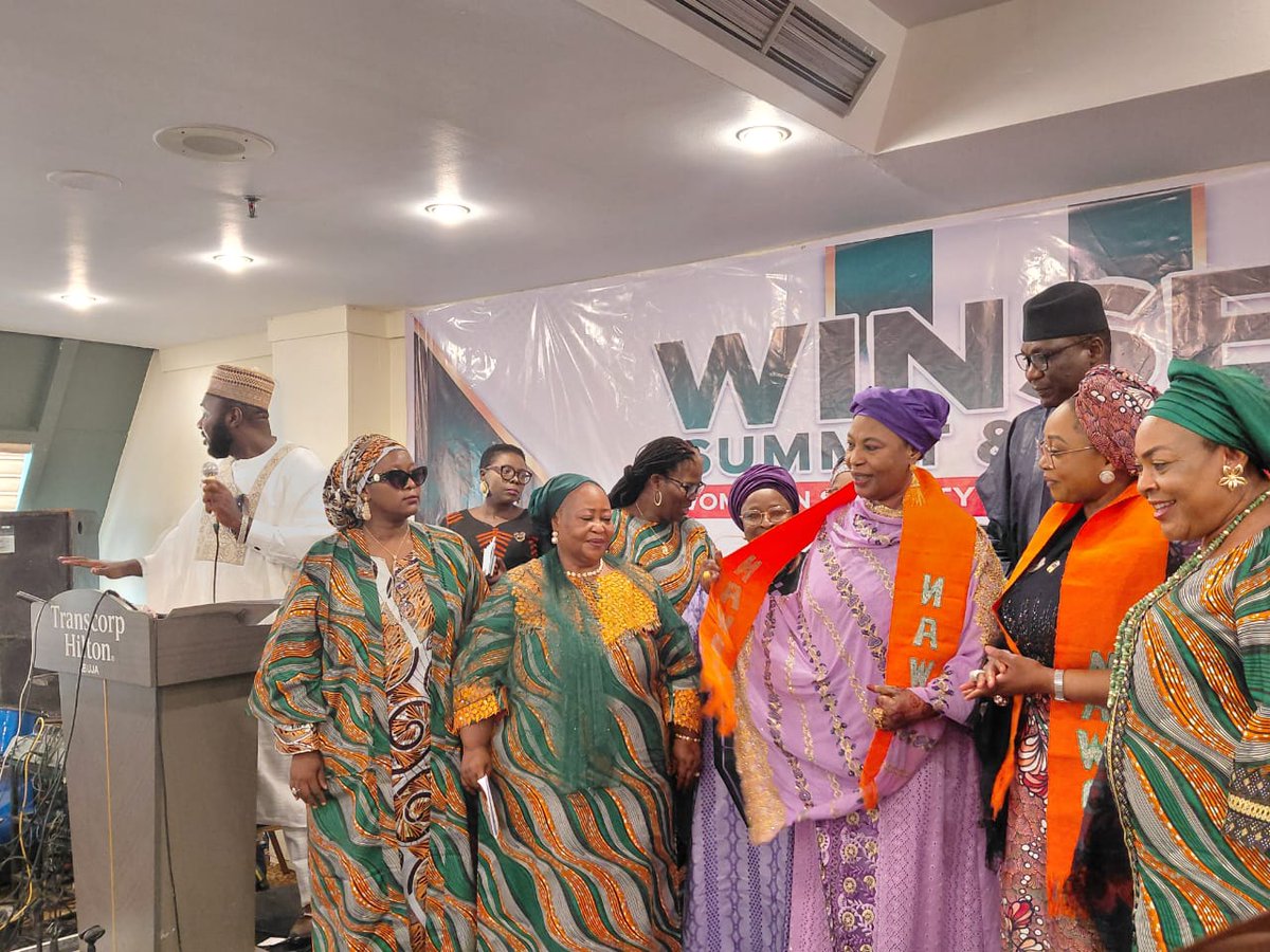 ISMPHNG's tweet photo. At WINSEC 2026, ISMPH's Executive Director, Chief Mrs. Moji Makanjuola, MFR, FNIPR, spoke as Co-Chairman on a message that matters: women bear the heaviest cost of Nigeria's insecurity, yet remain underrepresented in the rooms where peace and security policy gets decided. https://t.co/COwjTzA0Ve